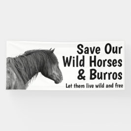 Unsere Wilden Pferde 2.5 x 6 retten Banner