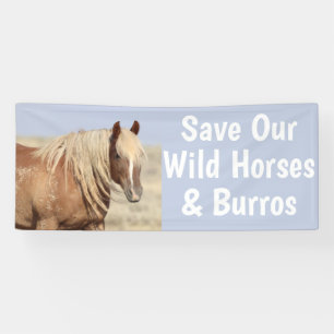 Unsere Wilden Pferde 2.5 x 6 retten Banner