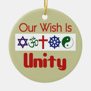 Unsere Wunsch EINHEIT Verzierung Keramik Ornament
