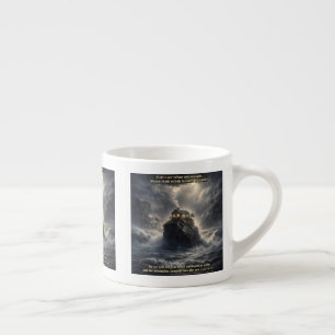 Unsere Zuflucht & Stärke Espressotasse