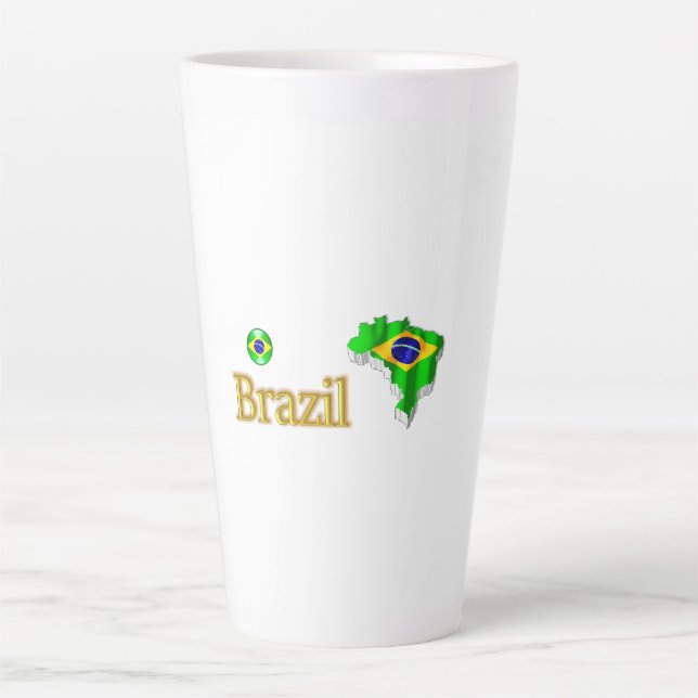 UNSERE ZUHAUSE - BRASILIEN Designkollektion Milchtasse (Vorderseite)