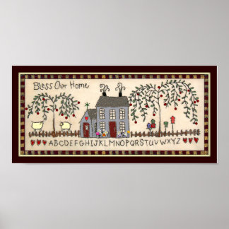 UNSERE ZUHAUSE~primitive rustikale Wohngestaltung Poster