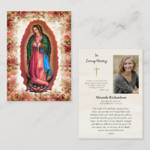Unserer Lieben Frau von Guadalupe Foto-Gedenk-Gebe Platzkarte