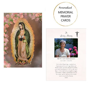 Unserer Lieben Frau von Guadalupe Foto-Gedenk-Kart Platzkarte