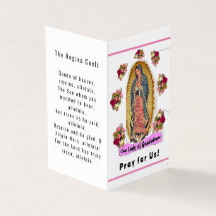 Unserer Lieben Frau von Guadalupe Gebetskarte