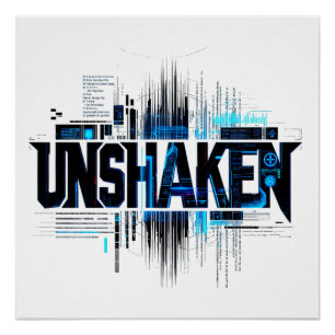 UNSHAKEN Cyberpunk Poster