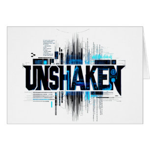 UNSHAKEN Cyberpunk-Tischschild