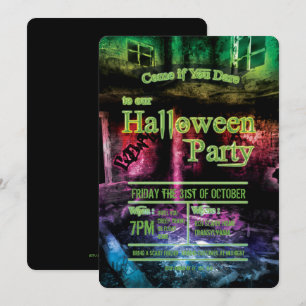 Unsicher für die Einladung von Occupy Halloween-Pa