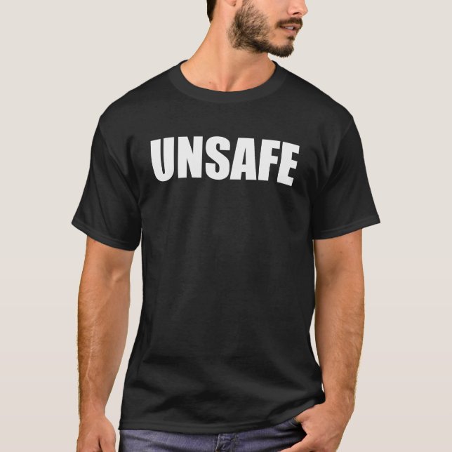 unsicher mit irgendeiner Geschwindigkeit T-Shirt (Vorderseite)
