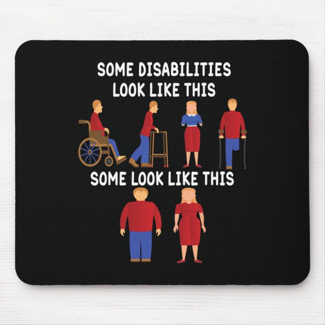 Unsichtbare Behinderungen und Bewusstsein für psyc Mousepad (Vorne)