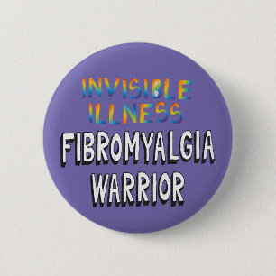 Unsichtbare Erkrankung Fibromyalgie Krieger-Button Button