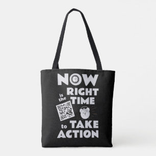 Unsichtbare GLOW Group BLACK & WHITE TOTE BAG Tasche