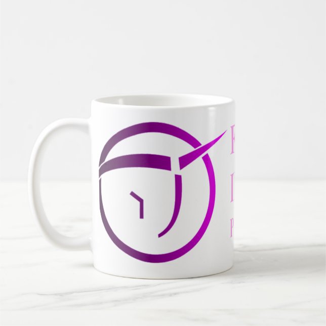Unsichtbare rosa Unicorn-Tasse Kaffeetasse (Links)