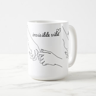 Unsichtbare Vibe-Minimallinien-Kunst-Tasse Kaffeetasse