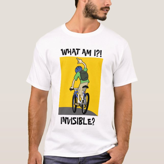 Unsichtbarer Radfahrer-T - Shirt (Vorderseite)