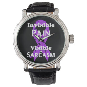 Unsichtbarer Schmerz sarkastisch Armbanduhr
