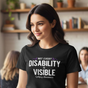 Unsichtbares Behinderungs-Epilepsie-Bewusstseins-G Tri-Blend Shirt