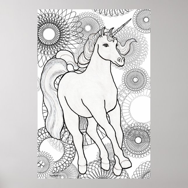 Unsichtbares Einhorn Poster (Vorne)