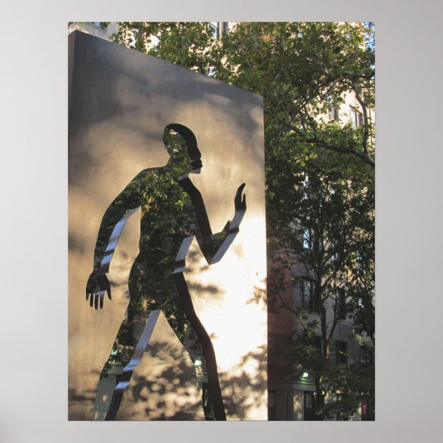 UNSICHTBARES MENSCHENMONUMENT IN NEW YORK CITY Pos Poster (Vorne)
