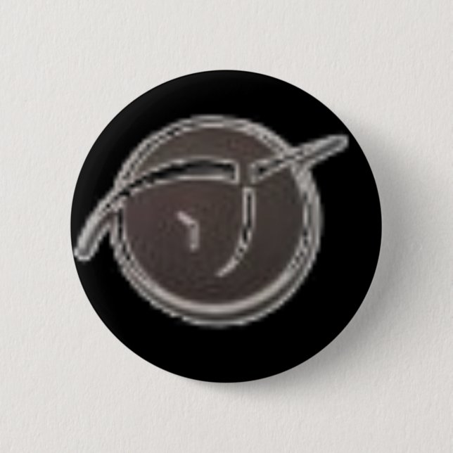 Unsichtbares rosa Einhorn Button (Vorderseite)