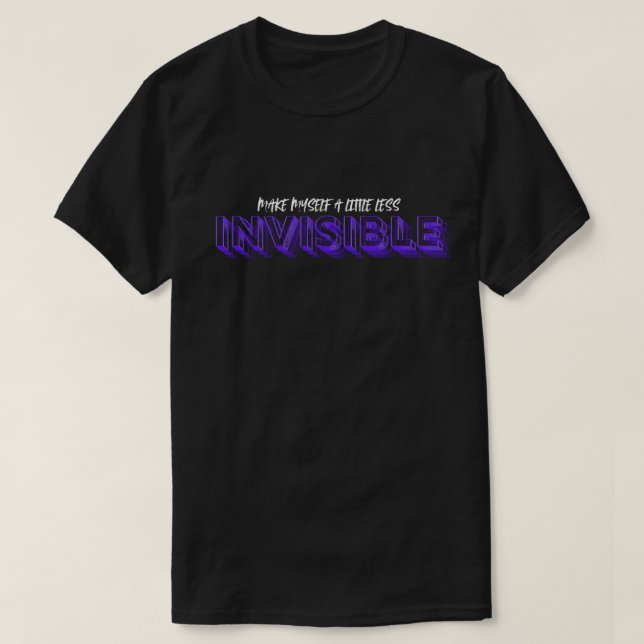 Unsichtbares T-Shirt (Design vorne)