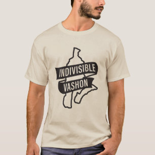 Unsichtbares Vashon-schwarzes Logo (helle Shirts) T-Shirt