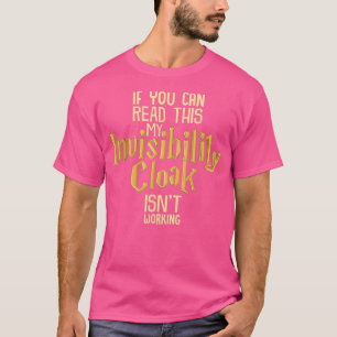 Unsichtbarkeit Cloak Shirt Geek Book Movie Lover T