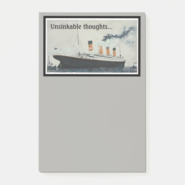 Unsinkbare Gedanken des TITANISCHEN Post-It… Post-it Klebezettel (Vorderseite)