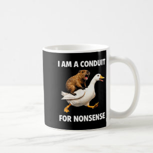 Unsinn-Rohrleitung – lustige Tierfahrt für Humorli Kaffeetasse