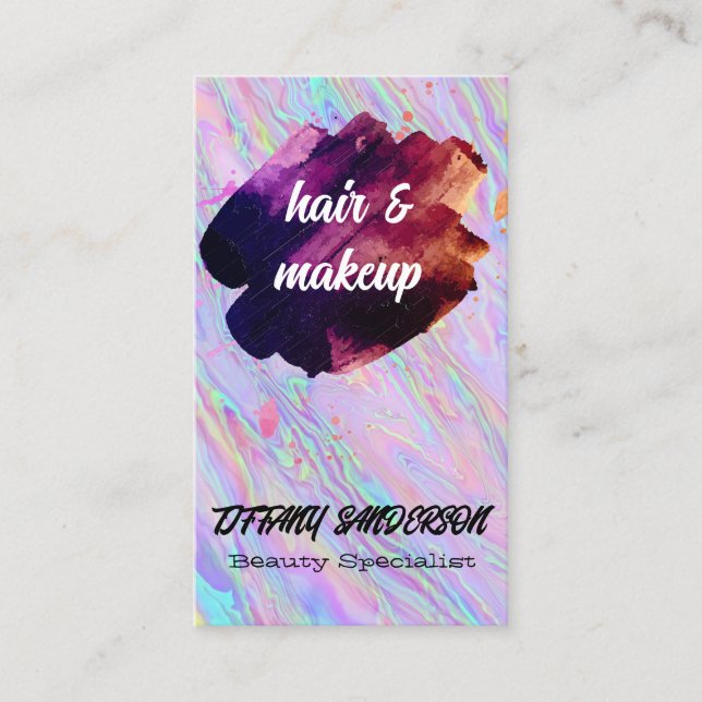 unsinnig | gebürstet visitenkarte (Vorderseite)