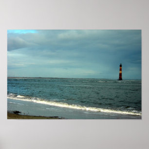 Unsinnigkeits-Strand-Leuchtturm Poster