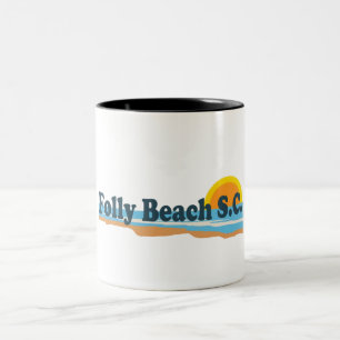 Unsinnigkeits-Strand Zweifarbige Tasse