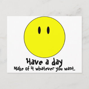 unsmiley postkarte