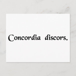 Unstimmigkeit Postkarte