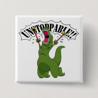 Unstopable T-Rex Button