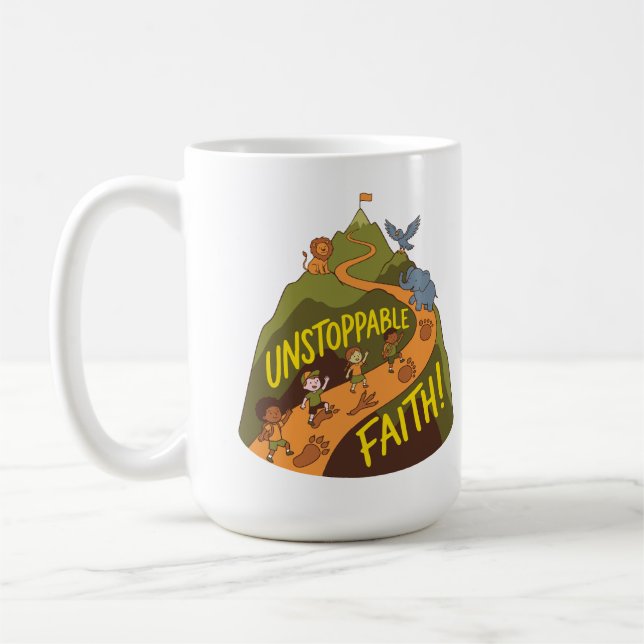 Unstoppable Faith Adventure – Kids Nature Mountain Kaffeetasse (Links)