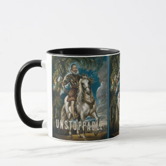 Unstoppable Rubens Horse Mug – Custom Name