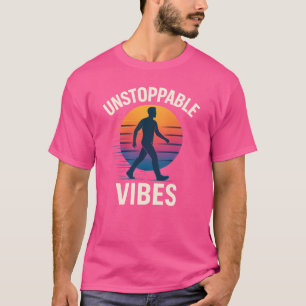 Unstoppable Vibes Retro Sonnenuntergang Silhouette T-Shirt