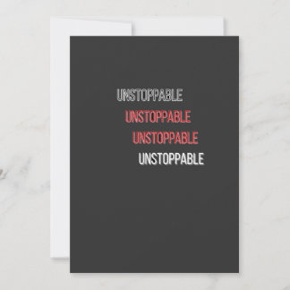 UnstoppableFlat Danke Karte