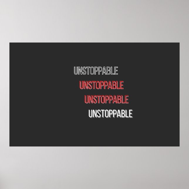 UnstoppableUnstoppableProfilkarte Poster (Vorne)