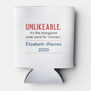 Unsympathische Frau Pro-Elizabeth Warren 2020 Dosenkühler