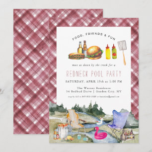 Unten am Bach Redneck-Poolparty