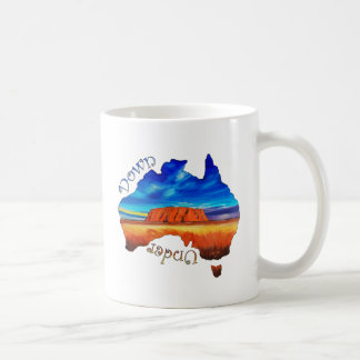 Unten darunter kaffeetasse