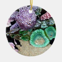 Unten durch die Seeweihnachtsverzierung Keramik Ornament