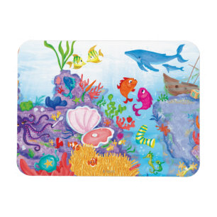 Unten im Ozean Magnet