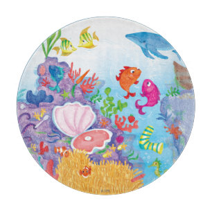 Unten im Ozean Schneidebrett