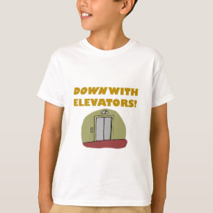 Unten mit Aufzügen T-Shirt