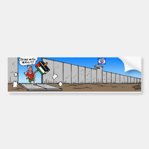 Unten mit der Wand Autoaufkleber