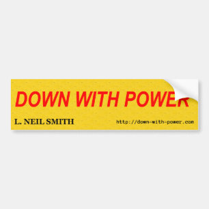 UNTEN MIT POWER AUTOAUFKLEBER