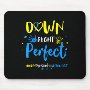 Unten rechts Perfect Down Syndrome Awareness Ribbo Mousepad